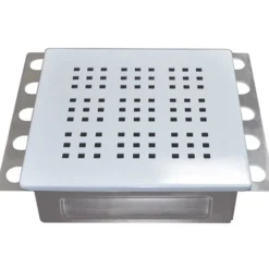 Ventilluke hvitlakkert 20x20cm n°7