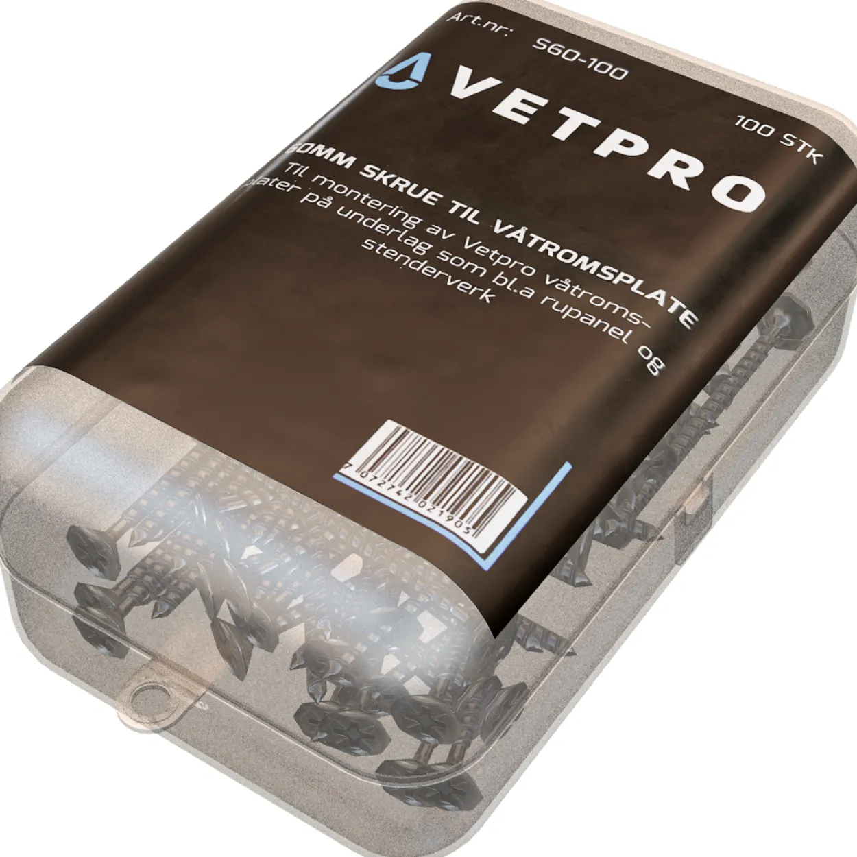 Vetpro 60mm skrue 100 stk