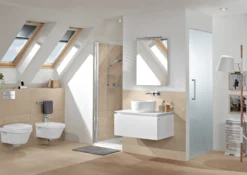 Villeroy & boch architectura oval veggskål m/sete & åpen spylekant, hvit alpin