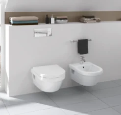 Villeroy & boch architectura oval veggskål m/sete & åpen spylekant, hvit alpin