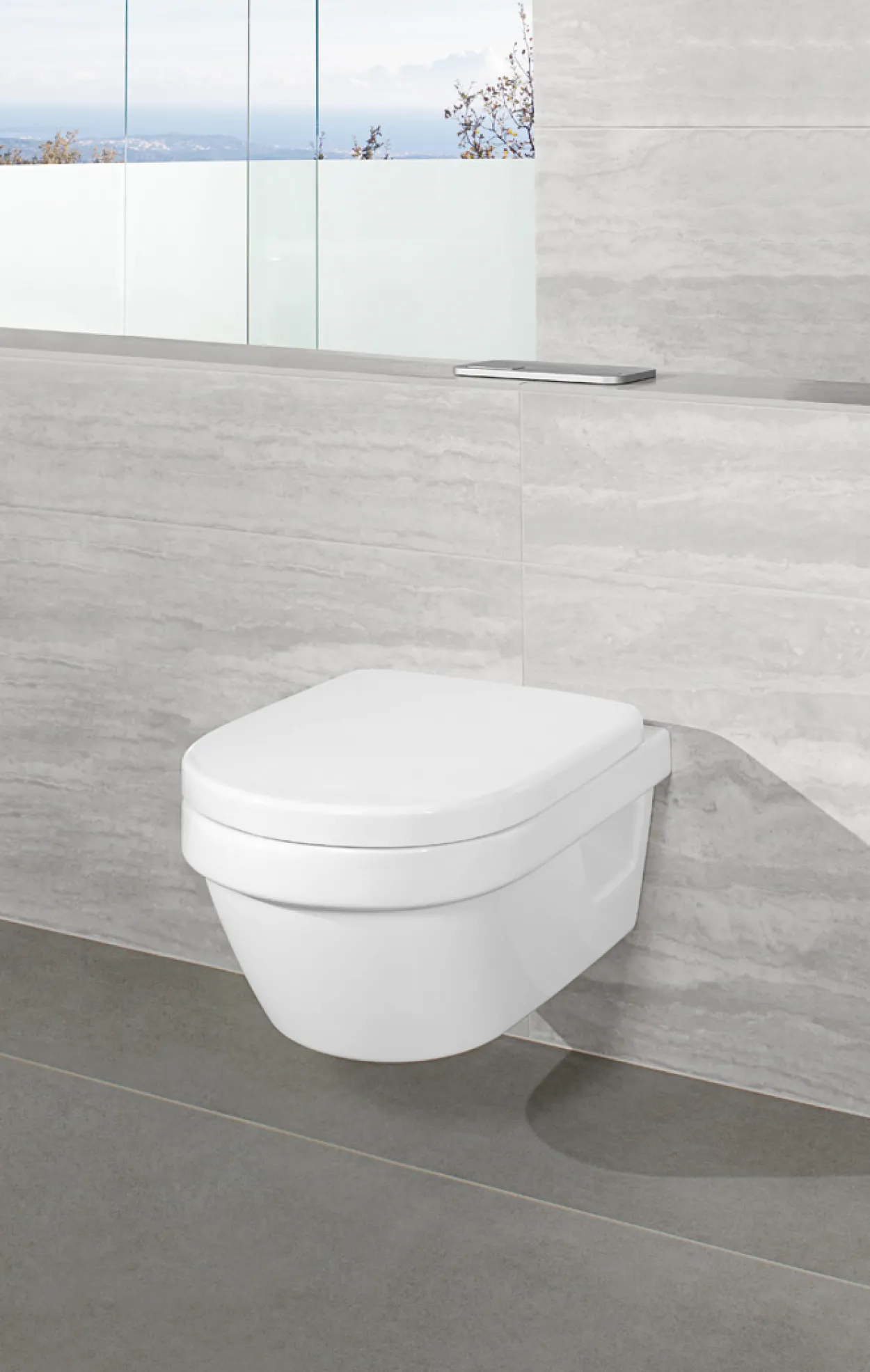 Villeroy & boch architectura omnia veggskål m/sete & åpen spylekant, hvit alpin