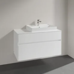 Villeroy & boch collaro servantskap 100 for servant høyre 60 cm m/2 skuffer hvit matt
