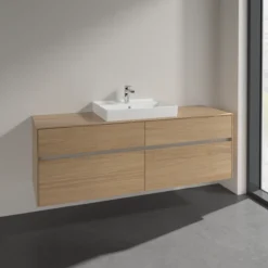 Villeroy & boch collaro servantskap 160 for servant midt 60 cm m/4 skuffer nordisk eik