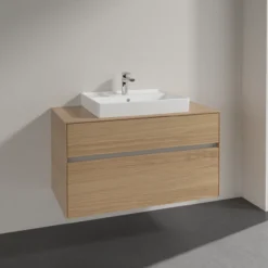 Villeroy & boch collaro servantskap 100 for servant midt 60 cm m/2 skuffer nordisk eik