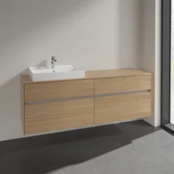 Villeroy & boch collaro servantskap 160 for servant venstre 60 cm m/4 skuffer nordisk eik
