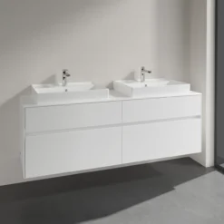 Villeroy & boch collaro servantskap 160 for 2stk servant 60 cm m/4 skuffer hvit matt