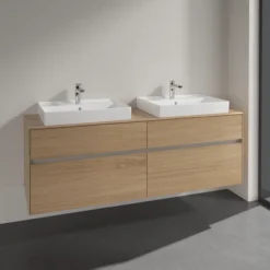 Villeroy & boch collaro servantskap 160 for 2stk servant 60 cm m/4 skuffer nordisk eik