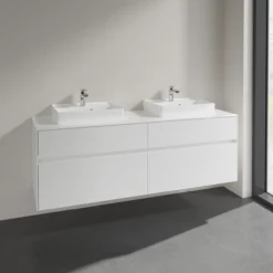 Villeroy & boch collaro servantskap 160 for 2stk servant 50 cm m/4 skuffer hvit matt