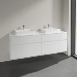 Villeroy & boch collaro servantskap 160 for 2stk servant 50 cm m/4 skuffer hvit høyglans