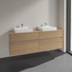 Villeroy & boch collaro servantskap 160 for 2stk servant 50 cm m/4 skuffer nordisk eik
