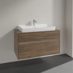 Villeroy & boch collaro servantskap 100 m/lys for servant midt 80 cm m/2 skuffer arizona eik
