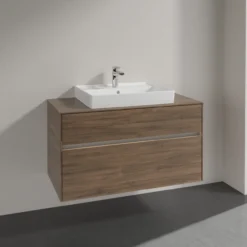 Villeroy & boch collaro servantskap 100 m/lys for servant midt 60 cm m/2 skuffer arizona eik