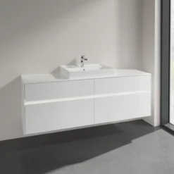 Villeroy & boch collaro servantskap 160 m/lys for servant midt 60 cm m/4 skuffer hvit høyglans