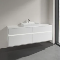 Villeroy & boch collaro servantskap 160 m/lys for servant midt 60 cm m/4 skuffer hvit matt