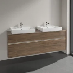 Villeroy & boch collaro servantskap 160 m/lys for 2stk servant 60 cm m/4 skuffer arizona eik