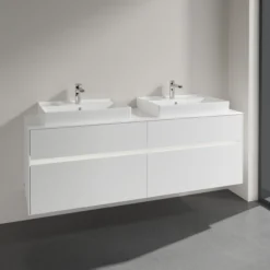Villeroy & boch collaro servantskap 160 m/lys for 2stk servant 60 cm m/4 skuffer hvit matt