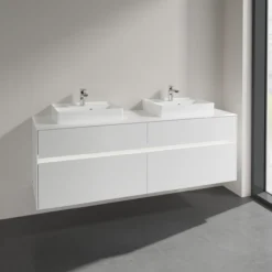 Villeroy & boch collaro servantskap 160 m/lys for 2stk servant 50 cm m/4 skuffer hvit matt