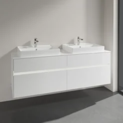 Villeroy & boch collaro servantskap 160 m/lys for 2stk servant 60 cm m/4 skuffer hvit høyglans