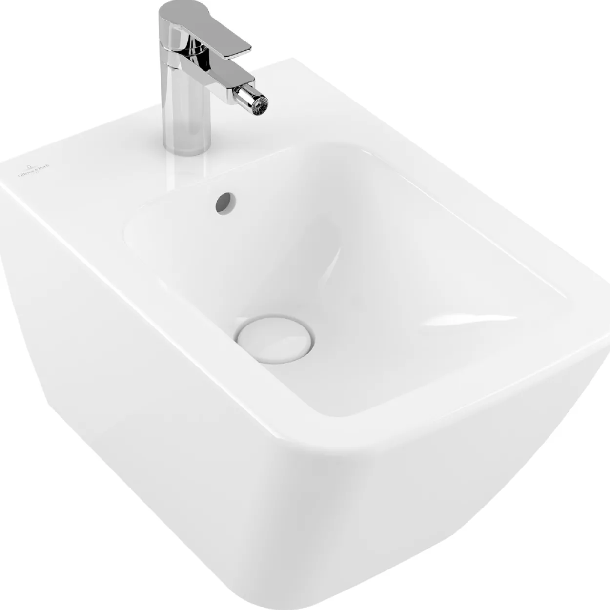 Villeroy & boch finion bidé vegghengt, hvit alpin ceramicplus