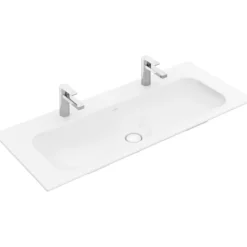 Villeroy & boch finion dobbelservant 120x50, hvit alpin ceramicplus u/overløp