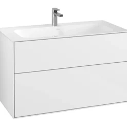Villeroy & boch finion servantskap 100 hvit høyglans lakk