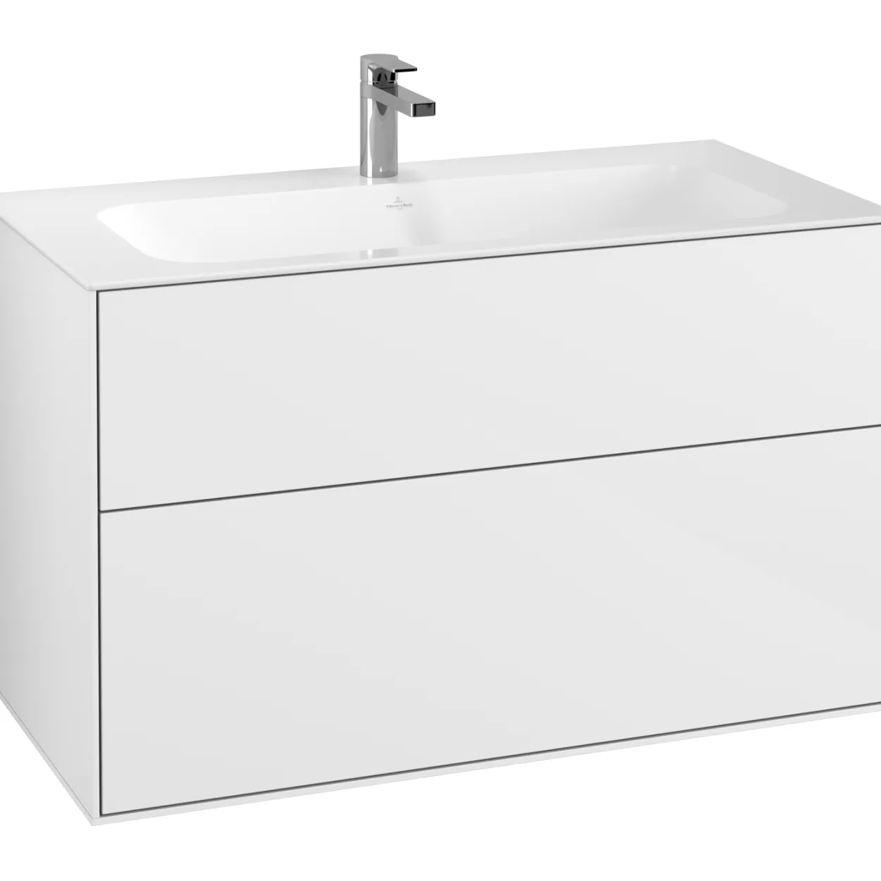 Villeroy & boch finion servantskap 100 hvit høyglans lakk