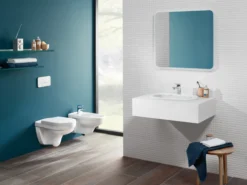 Villeroy & boch o.novo veggskål m/åpen spylekant, hvit alpin