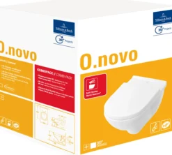Villeroy & boch o.novo veggskål m/toalettsete hvit alpin