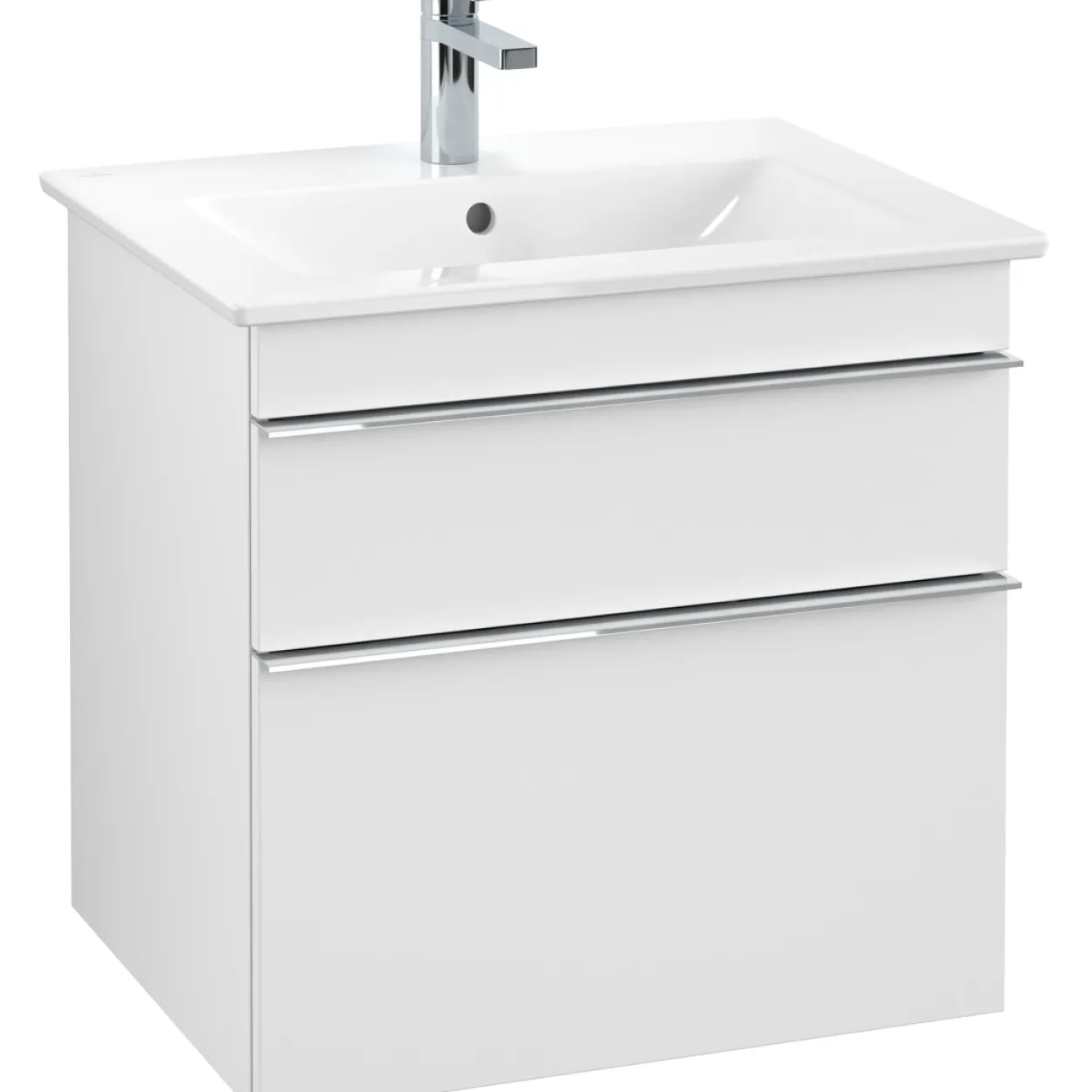 Villeroy & boch venticello servantskap hvit matt m/2 skuffer 603 x 590 x 477 mm