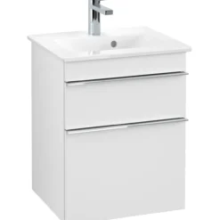 Villeroy & boch venticello servantskap hvit matt m/2 skuffer 466 x 590 x 400 mm