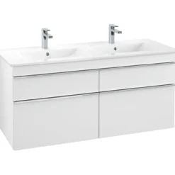 Villeroy & boch venticello servantskap hvit matt m/4 skuffer 1253 x 590 x 477 mm