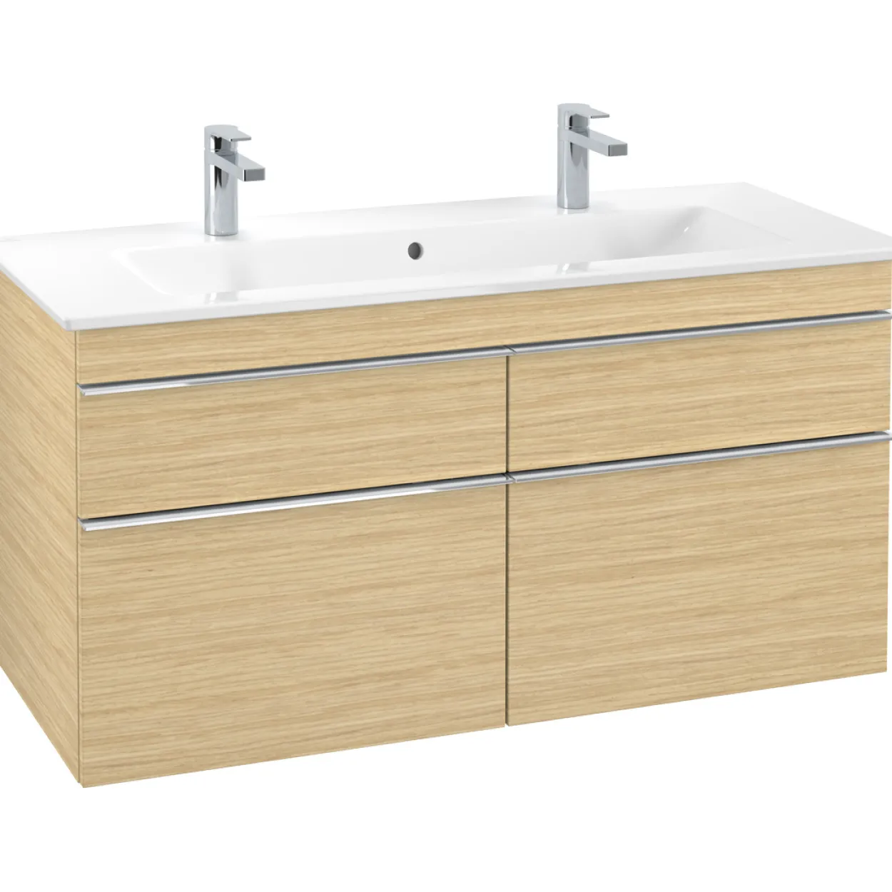 Villeroy & boch venticello servantskap nordisk eik m/4 skuffer, 1153 x 590 x 477 mm