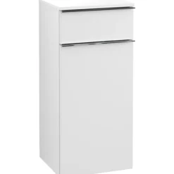 Villeroy & boch venticello sideskap venstre hvit matt m/1 dør & 1 skuff, 404 x 866 x 347 mm