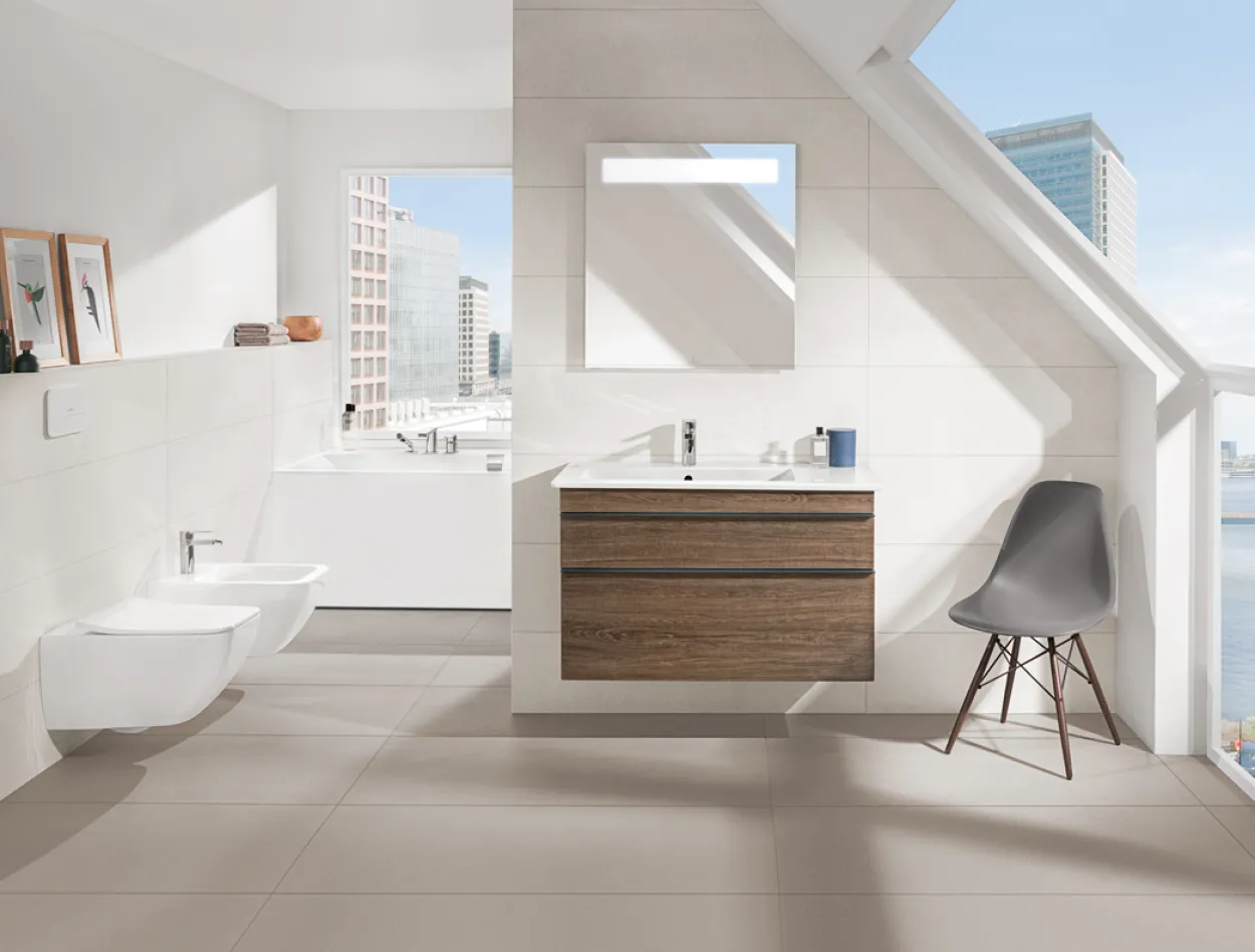Villeroy & boch venticello vegghengt bidé, hvit alpin