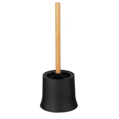 Wenko basic toalettbørste sort/bambus
