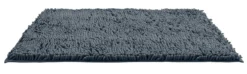 Wenko chenille badematte 50x80 cm - mørk grå