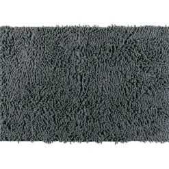 Wenko chenille badematte 50x80 cm - mørk grå