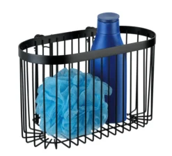 Wenko classic plus dusjhylle sort (stor)