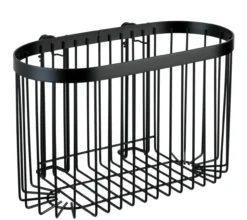 Wenko classic plus dusjhylle sort (stor)