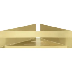 Wenko genova hjørnehylle turboloc messing