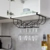 Wenko glass- & vinholder for skap passer 6 glass & 4 flasker