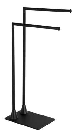 Wenko hella frittstående håndkleholder, matt sort
