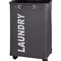 Wenko skittentøyskurv laundry stor grå