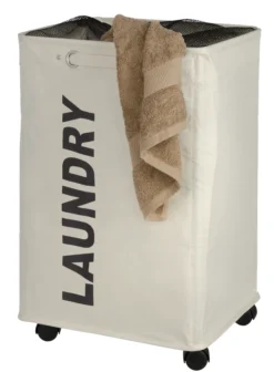 Wenko skittentøyskurv laundry stor beige