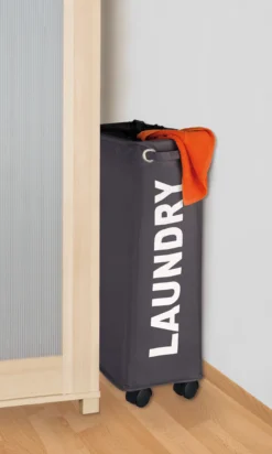 Wenko skittentøyskurv laundry liten grå