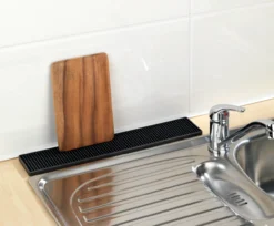 Wenko slim dreneringsmatte 42x8 cm - sort