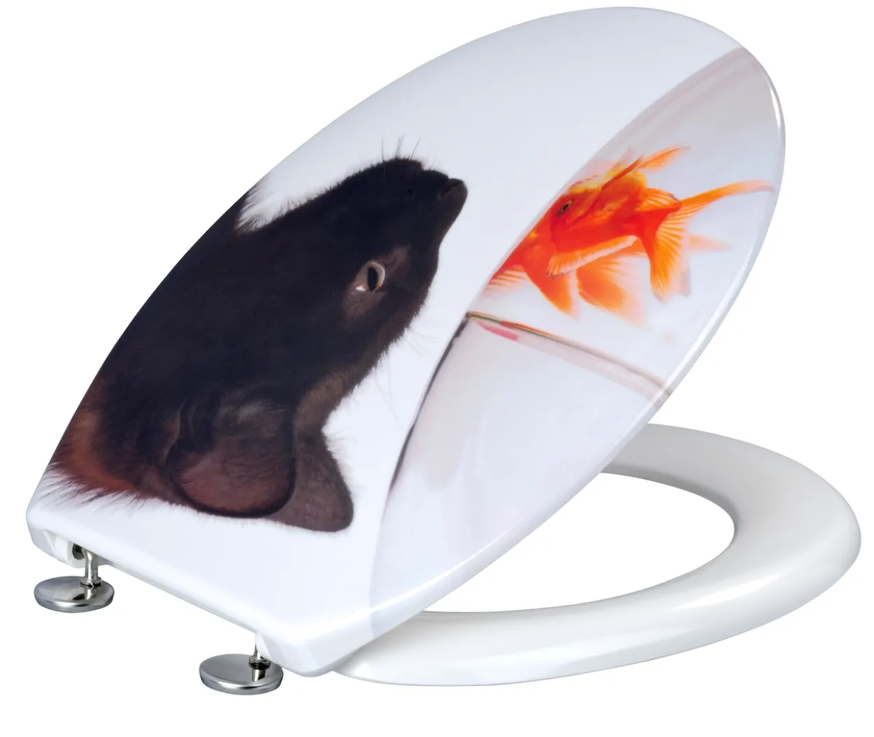 Wenko toalettsete fish and cat