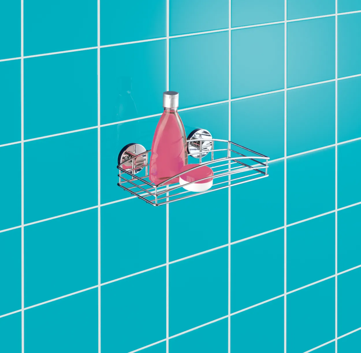 Wenko vacuum-loc dusjhylle enkel rett